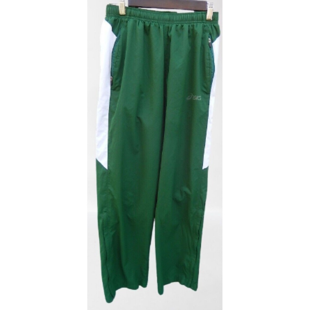 Asics Men's Caldera Jogger Pants Sz 8 Athletic Ankle Zip Warm Up Jogging